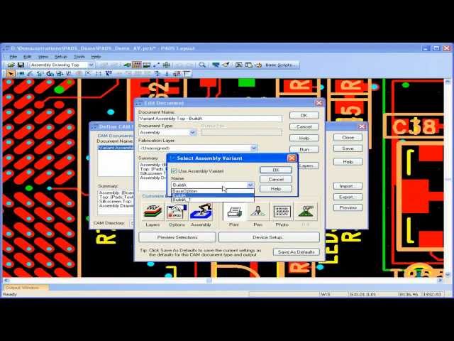 PADS Assembly Variants