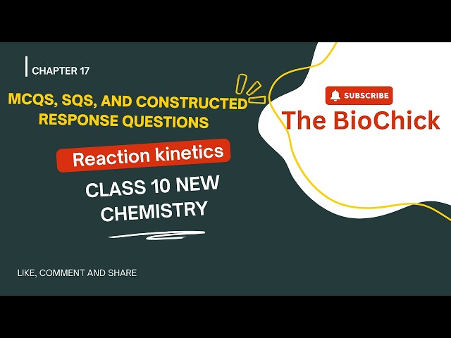 Ch 17 Mcq's, SQs, & Constructed Response questions| Class 10 New Chemistry