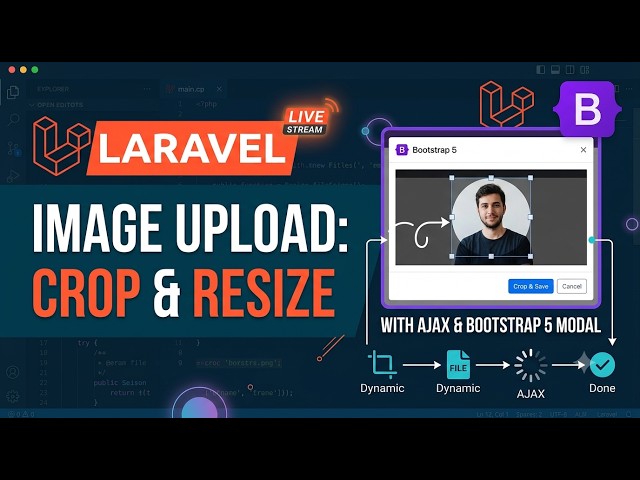 Laravel Image Upload: Dynamic Crop & Resize with Ajax | Bootstrap 5 Modal