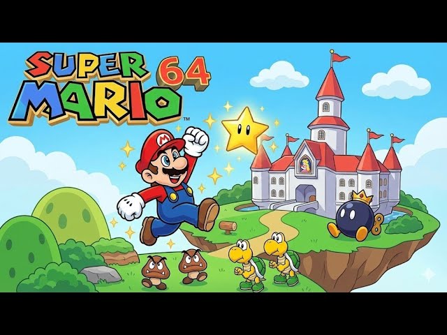 MARIO 64 NESSA DEPOIS DO ALMOÇO DE DOMINGO🍄 #shorts #mario64 #n64