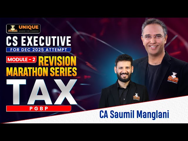 PGBP ONE SHOT REVISION  WITH QUESTION SOLVING Tax  | Jun 26 & Dec 26 - CA SAumil Manglani