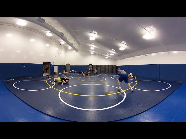 360 Degree View of Multi-Sport Facility with Wrestlers - Tension Fabric Sports Facility
