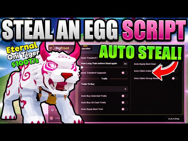 STEAL AN EGG SCRIPT – Auto Steal, Auto Hatch, Auto Place & Auto Avoid Traps (NO KEY)