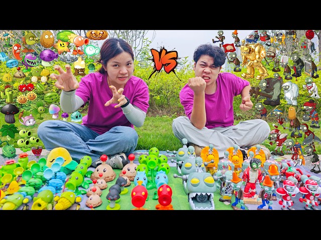 Plants vs. Zombies: Large, Medium, and Small Zombie King Challenges,  New Plant Toys Revenge.
