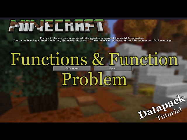 Minecraft Java after 1.20.3 update - Errors in currently selected data packs.... Solved