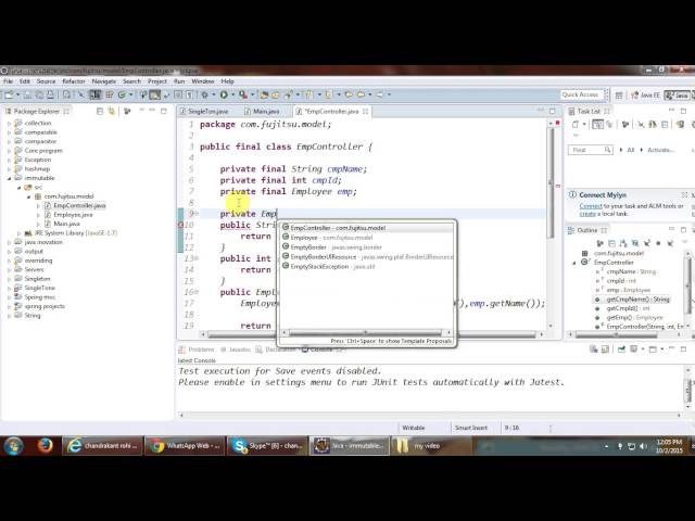 Immutable class