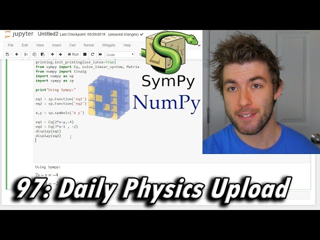 Solving Systems Of Equations Using Sympy And Numpy (Python)