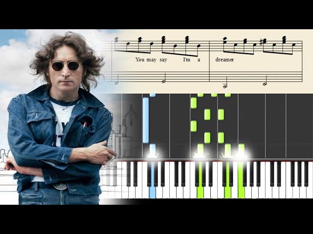 John Lennon - Imagine - ACCURATE Piano Tutorial + SHEETS