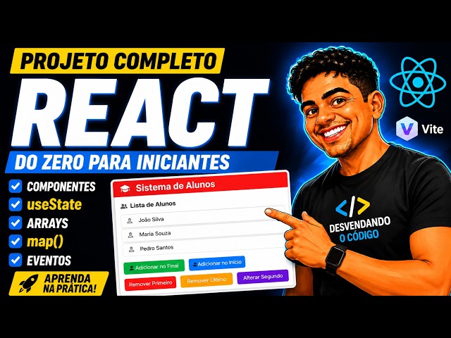 React for Beginners | Learn Components, useState, and Arrays by Building a Practical Project