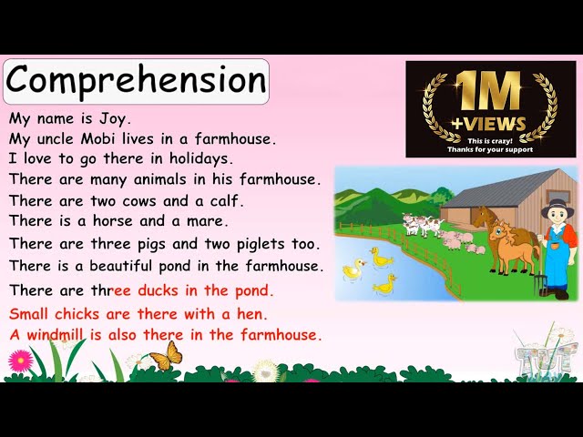 Comprehension | English | Grade 1 & 2 - Tutway