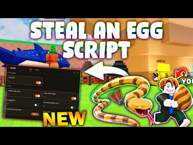 *NEW* Steal an Egg Script (PASTEBIN 2026) ( AUTO FARM, AUTO HATCH, AUTO PICKUP, AUTO SELL )