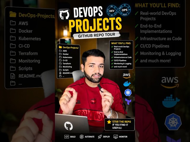 🔥 10+ DevOps Projects You MUST Build | AWS, Docker, Kubernetes, Terraform and CICD