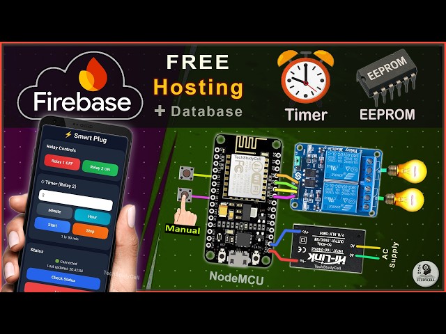 ESP8266 Home Automation 🔥 Firebase Hosting + Realtime Database Free Setup 2026