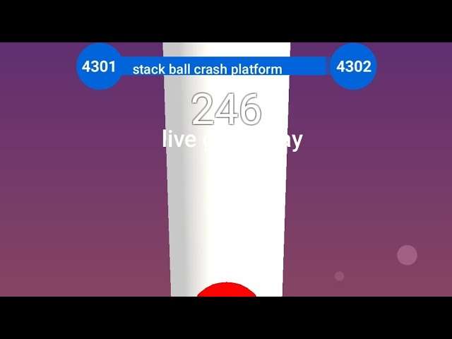 That was today's gameplay of the Stack Ball crash platform game, in which I completed 4300+ levels