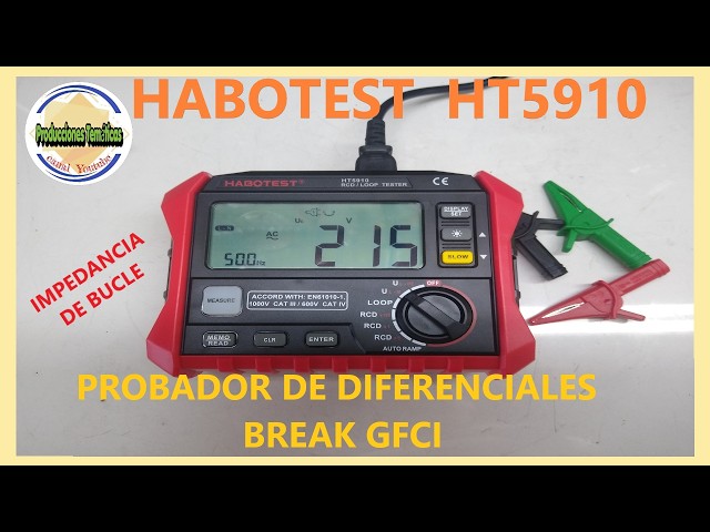 COMPLETE review - HABOTEST HT5910, differential tester, GFCI, loop impedance, DC current