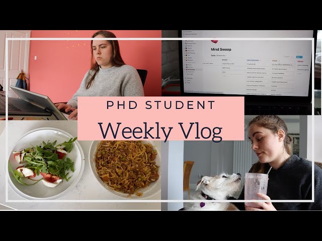 Week in my life as a PhD Student Working from Home - Trying out a new routine & writing a paper!