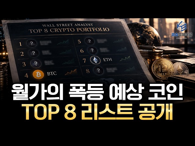 월가가 열광하는 알트코인 TOP 8, 비트코인 말고 "이 코인"을 주목하고 있습니다