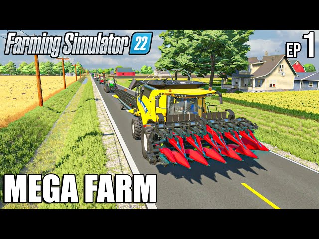 WELCOME to my NEW CHALLENGE | MEGA FARM Challenge | Farming Simulator 22 #1