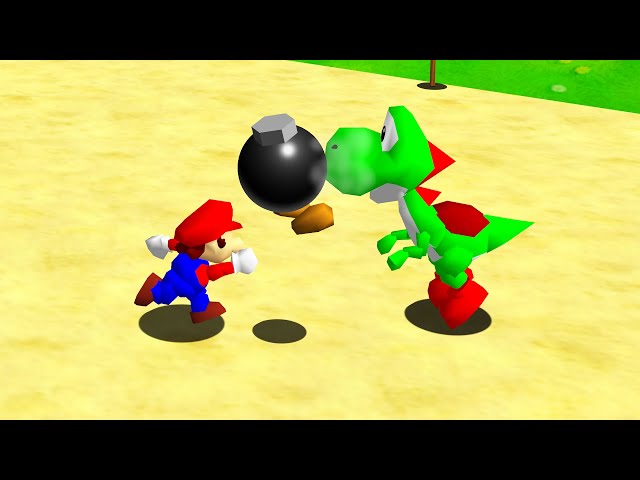 ⭐ Super Mario 64 PC Port - Yoshi Fight (Brutal Bosses)
