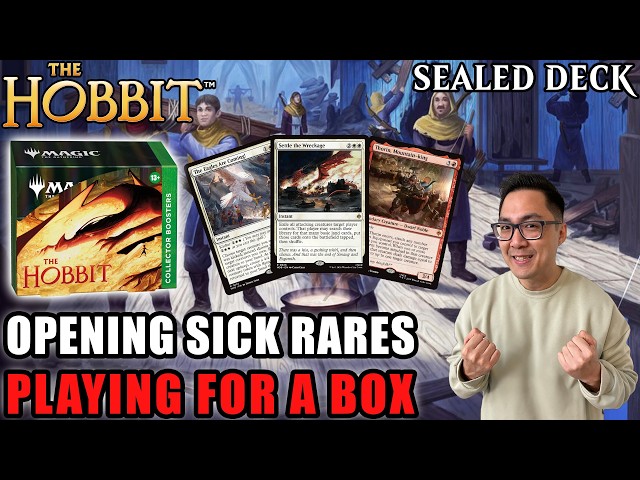 Opening Sick Rares Playing For A Box | The Hobbit Sealed Deck | Arena Direct | MTG Arena