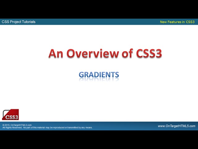 23005-CSS3 - The Gradient Property - Part 1