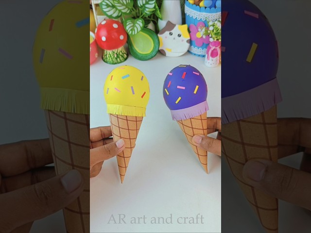 ✨DIY easy craft ideas🍦 #shorts #youtubeshorts #art #craft