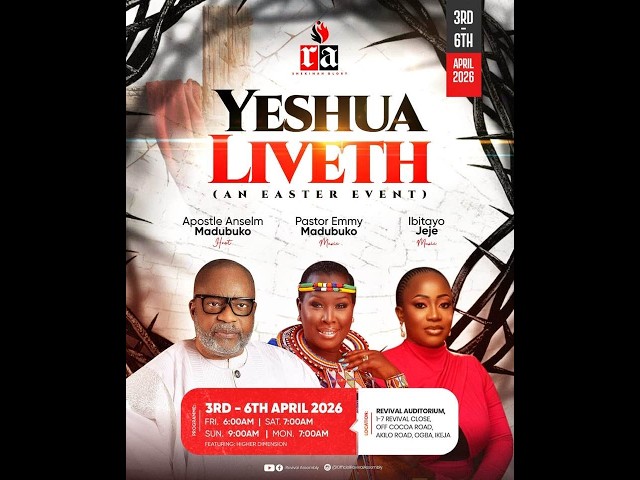 EASTER CELEBRATION SERVICE | APOSTLE ANSELM MADUBUKO |PASTOR EMMY MADUBUKO| IBITAYO JEJE(05-04-2026)