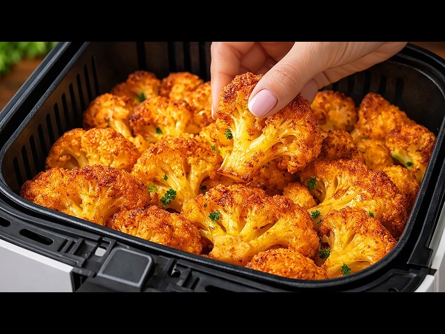 Cauliflower in Air Fryer Tastes Better Than Chicken Wings! No Oil, Just Crispy Magic!