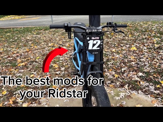The best mods for a Ridstar Q20!🔥#ridstar #ebike #electricbike #automobile #supermoto #fypシ 