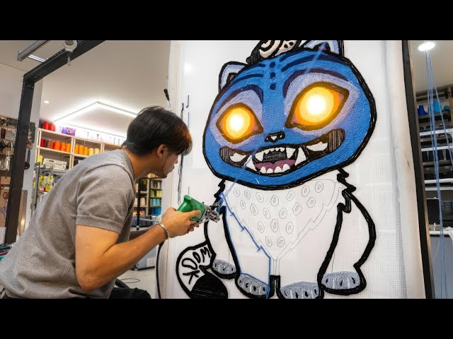 $3000 Handmade Rug! Process of making Korean Traditional Character Rug