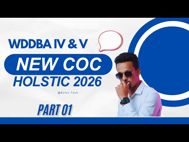 Part 01: New Holistic COC 2026 | Web Development & DBA Level IV-V Theory Exam.