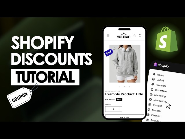 Best Shopify Discounts & Coupons Tutorial | Shopify discount setup tutorial