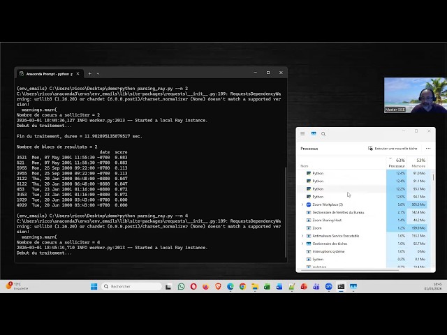 Parallelizing processing flows with "ray" (Python)