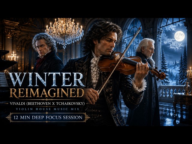 Vivaldi (Beethoven x Tchaikovsky) Violin House Music Mix – Winter Reimagined | 12 Min Deep Focus