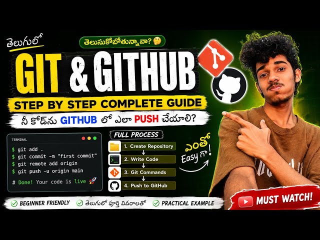 Git and github in telugu 
