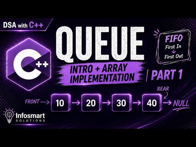 Queue Data Structure in C++ | Introduction & Array Implementation | DSA Series | Part 1