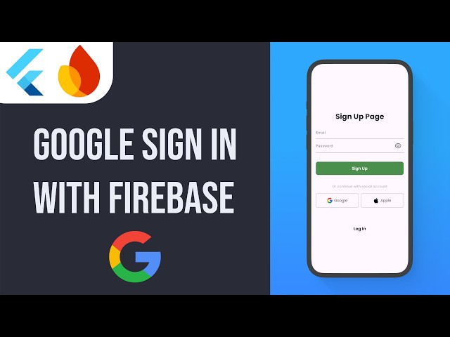 Google SignIn With Firebase Auth - Flutter Auth Tutorial