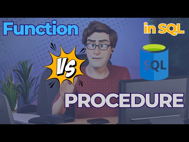 Difference between Function and Procedure in PL/SQL | Oracle PL/SQL Interview Questions | Animation