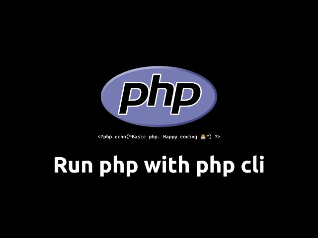 រៀន php - Run php with php cli 'php -S' - #phpkhmer