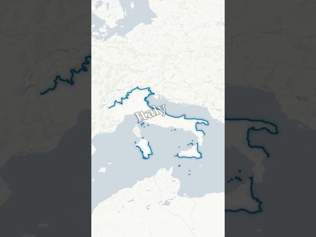 Light Theme Map Animation Tutorial (1 Minute) #MapAnimation #Shorts #Italy #MapStyle #Tutorial #map