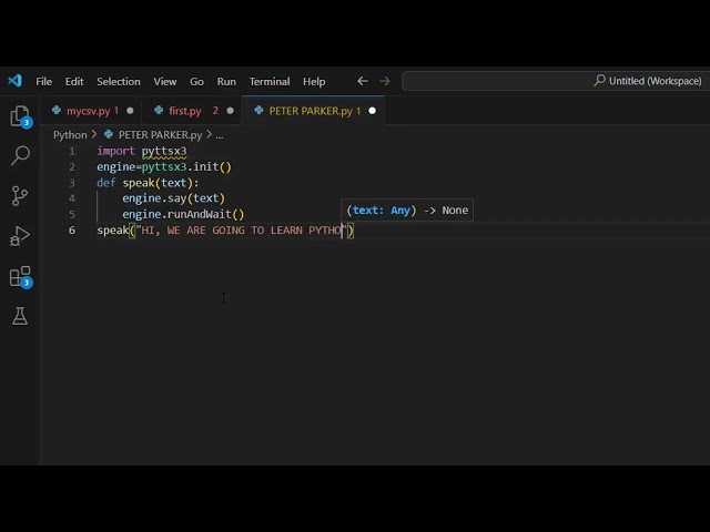 How to create voice using python ai || python ai in hindi@COMPUTEREXCELSOLUTION #ai #python