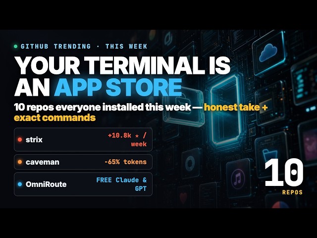Top 10 Trending GitHub Repos This Week (Your Terminal Is Now an App Store)