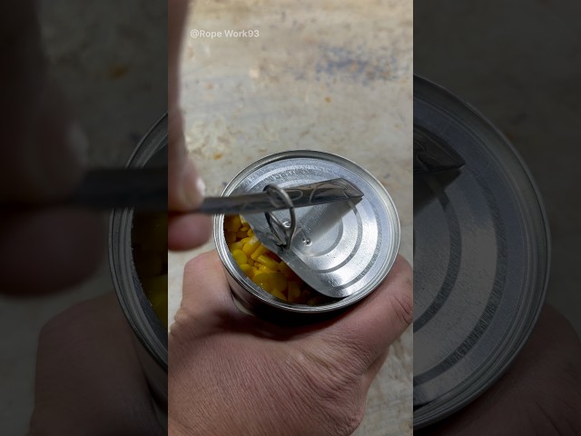 Smart Trick to Open a Can with Just a Spoon!