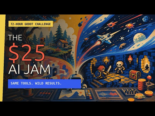 Same AI. Same $25. What Game Would You Build? | Generated Godot Jam