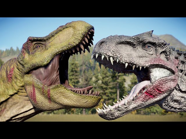 ALL LARGE CARNIVORES DINOSAURS BATTLE ROYALE - Jurassic World Evolution 2
