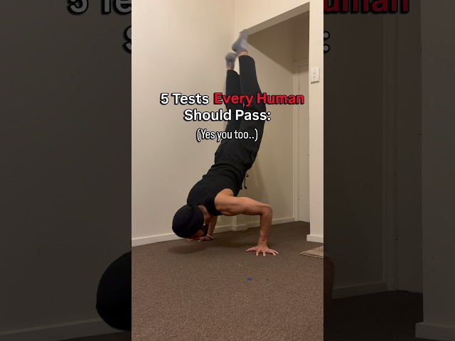 Do you pass all 5 Tests? 🏆✅ #motivation #calisthenics #tutorial #beginner