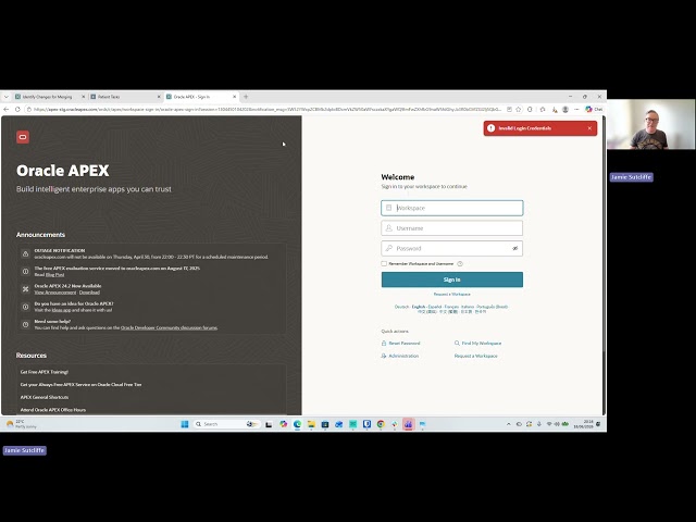 Oracle APEX Quick Tip #2 Concurrent Sessions