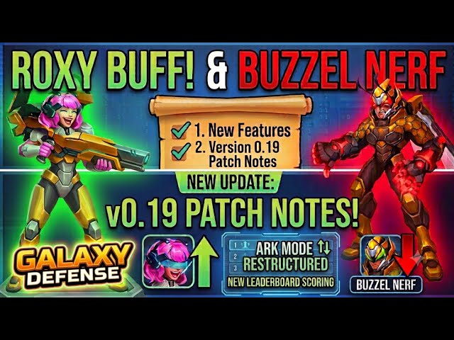 Patch Notes V0.19 ! Nerfs, Buffs, Rewards, New Ark Leaderboards!!