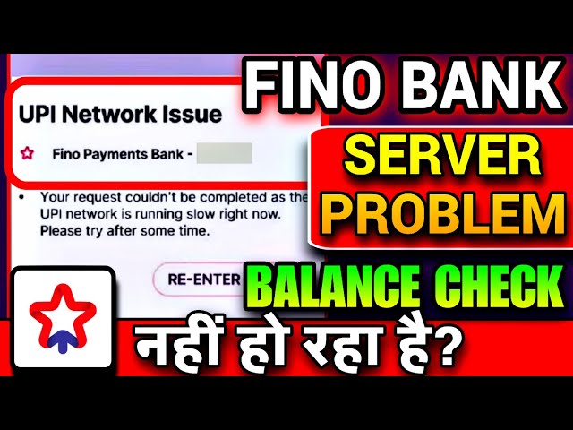 Fino Payment Bank Technical Issue Problem | Upi Network Issue In Phonepe | Fino Bank Server Down