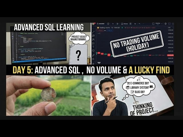 Day 5: analysing XAUUSD, diving into advanced SQL